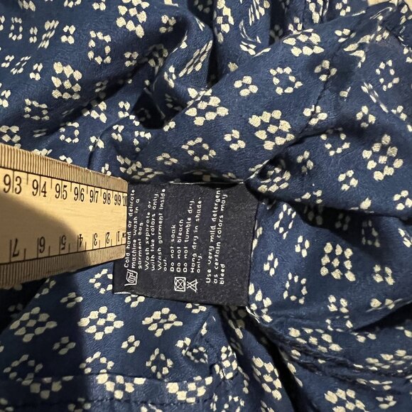 Pudu By Andy Piers Mens Navy & White Geometric Long-Sleeve Button-Up Shirt - Picture 4 of 9